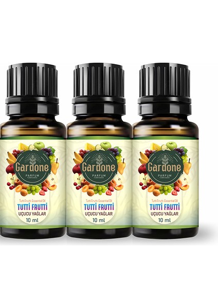 Tutti Frutti Uçucu Yağı Buhurdanlık, Ortam Kokusu 3 x 10 ml