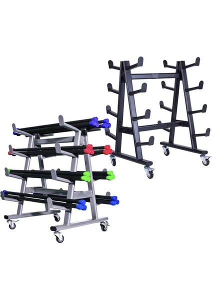 Mobil Bar Barbell Depolama Standı