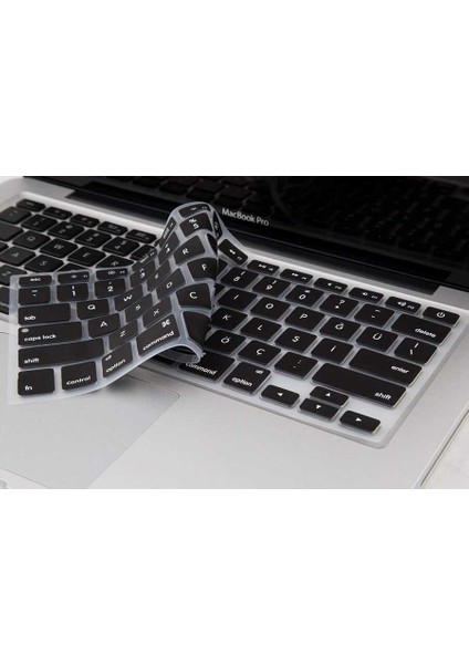 Apple Macbook Pro 13.3' 2020 A2251 Q Klavye Koruyucu Silikon Ped
