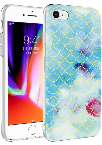 Apple iPhone Se 2022 Kılıf Desenli Bella Kapak