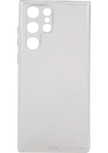 Samsung Galaxy S22 Ultra Kılıf Kamera Korumalı Şeffaf Kapak