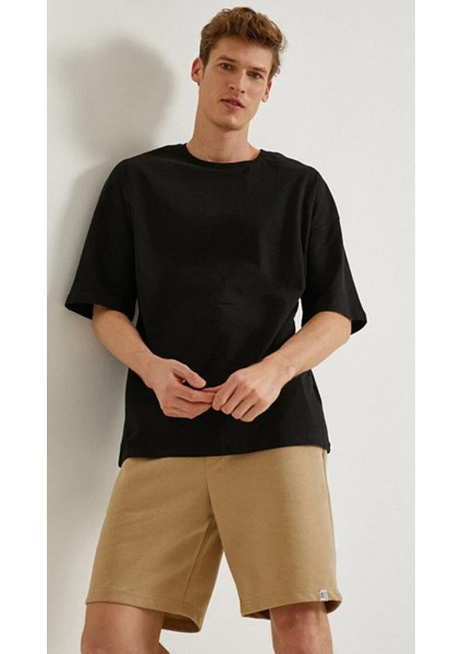 Erkek Siyah Oversize Tişört