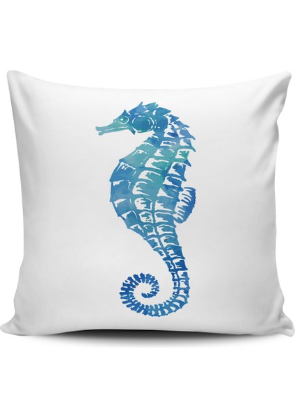 Marin Desenli Dijital Baskılı Yastık Kırlent Kılıfı