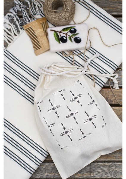 Nazar El Dokuma Çantalı Peştemal