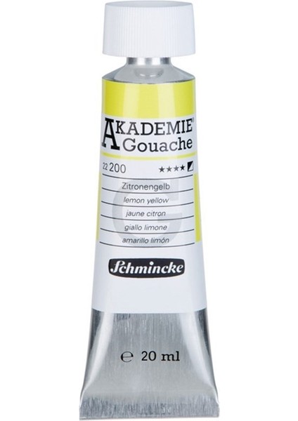Akademie Guaj Boya 20 Ml. 200 Lemon Yellow