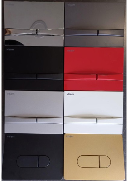 Mia Gömme Rezervuar Kumanda Paneli Mat Siyah (Black) 229-020 modelleri