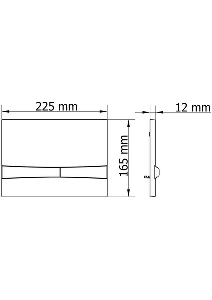 Mia Gömme Rezervuar Kumanda Paneli Mat Siyah (Black) 229-020 indirimleri