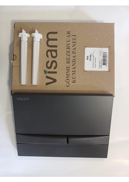 Mia Gömme Rezervuar Kumanda Paneli Mat (Antrasit) 229-006 fiyatları