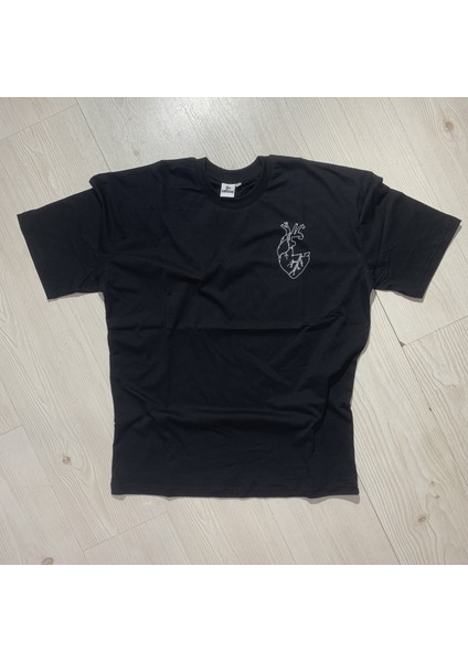 Unisex Ön Arka Baskılı Oversize T-Shirt %100 Pamuk fiyatları
