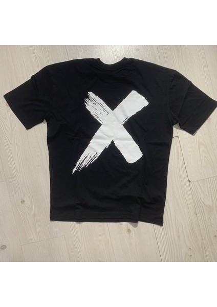 Unisex Ön Arka Baskılı Oversize T-Shirt %100 Pamuk