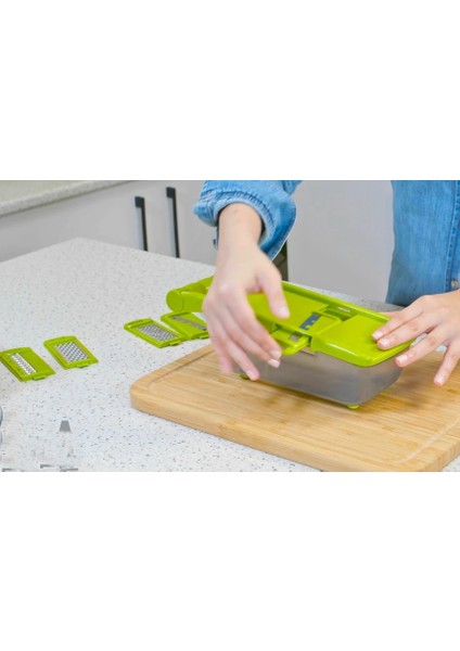 5 Başlıklı Hazneli Kaymaz Rende Jülyen Kesici Patates Havuç Rendesi indirimleri