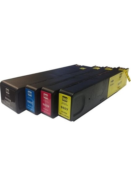 Hp C2S12A Yazıcı Kodu, 4 Renk 980XL Muadil Kartuş