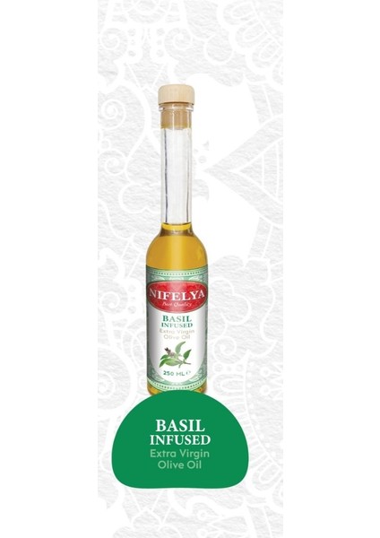 Fesleğen Yağı Aromalı Soğuk Sıkım Sızma ZEYTINYAĞI-250 ml