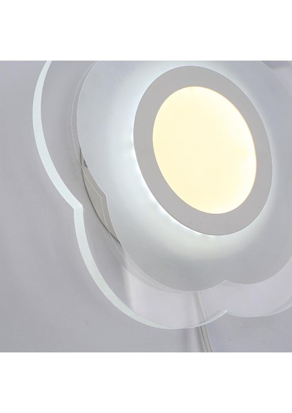 25 cm Petal Duvar Lambası, LED Başucu Sıcak Oturma Odası Giriş Duvar Lambası Sıcak Işık 13 W Modern Minimalist Ultra-Ince Duvar Lambası (Yurt Dışından)