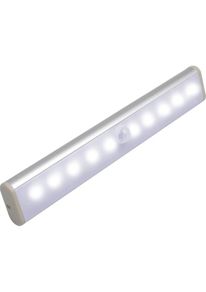 2 W 10LED Akıllı Insan Kızılötesi Sensörü 4 * Aaa Pil LED Gece Lambası Dolabı Işık Duvar Işık Dolap Işığı (Beyaz Işık) (Yurt Dışından)