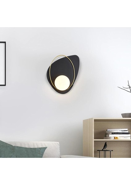 5 W Altın LED Duvar Lambası Yatak Odası Başucu Çalışma Balkon Koridor LED Duvar Lambası (Sıcak Işık) (Yurt Dışından)