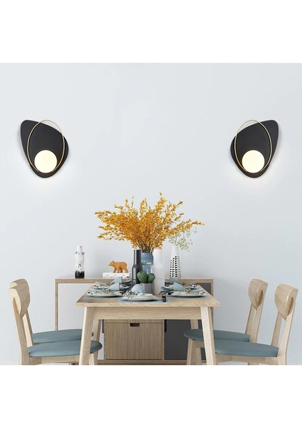 5 W Altın LED Duvar Lambası Yatak Odası Başucu Çalışma Balkon Koridor LED Duvar Lambası (Sıcak Işık) (Yurt Dışından)