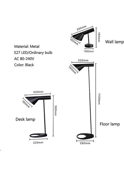 Nordic Modern Minimalist Duvar Lambası ve masa Lambası ve kat Lambaları E27 Oturma Odası Yatak Odası Çalışma Ofis Cafe Için Kişilik Lambası (Duvar Lambası) (Yurt Dışından)