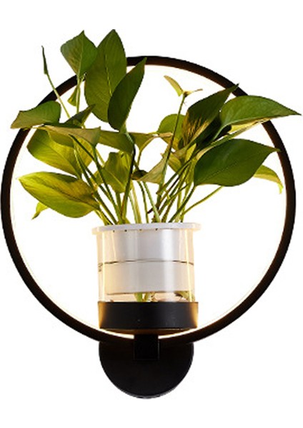 30 cm LED Duvar Lambası, 36W ile Üç Renkli LED Işık Çubuğu Yeşil Bitki Duvar Lambası, Koridor Duvar Lambası, Yuvarlak Işık, Yeşil Turp Bitkileri ile Gemi Yok (Yurt Dışından)
