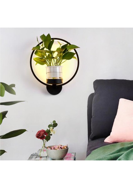 30 cm LED Duvar Lambası, 36W ile Üç Renkli LED Işık Çubuğu Yeşil Bitki Duvar Lambası, Koridor Duvar Lambası, Yuvarlak Işık, Yeşil Turp Bitkileri ile Gemi Yok (Yurt Dışından)
