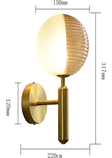 LED Duvar Lambası Oturma Odası Yatak Odası Odası Başucu Lambası Işık Lüks Koridor Yaratıcı Atmosfer Duvar Lambası (Yurt Dışından)