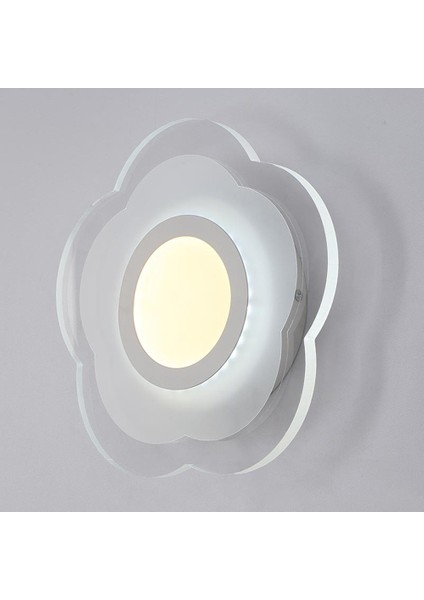 25 cm Petal Duvar Lambası, LED Başucu Sıcak Oturma Odası Giriş Duvar Lambası Üç Tonlu Işık 13 W Modern Minimalist Ultra-Ince Duvar Lambası (Yurt Dışından)