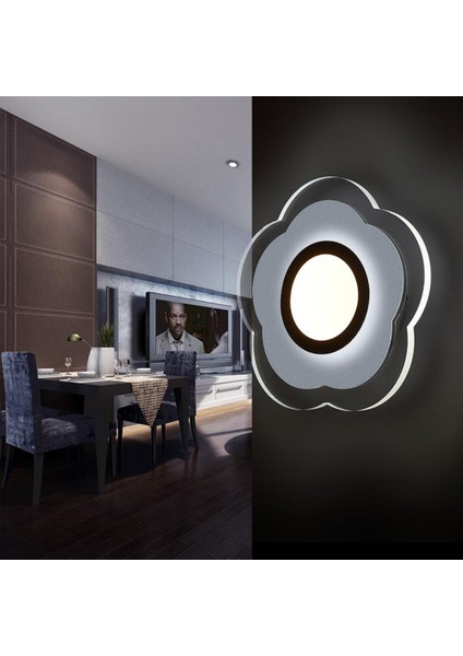 25 cm Petal Duvar Lambası, LED Başucu Sıcak Oturma Odası Giriş Duvar Lambası Üç Tonlu Işık 13 W Modern Minimalist Ultra-Ince Duvar Lambası (Yurt Dışından) fiyatları