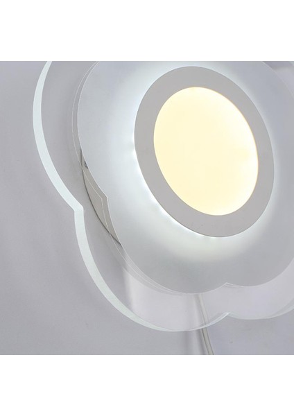 25 cm Petal Duvar Lambası, LED Başucu Sıcak Oturma Odası Giriş Duvar Lambası Üç Tonlu Işık 13 W Modern Minimalist Ultra-Ince Duvar Lambası (Yurt Dışından) modelleri