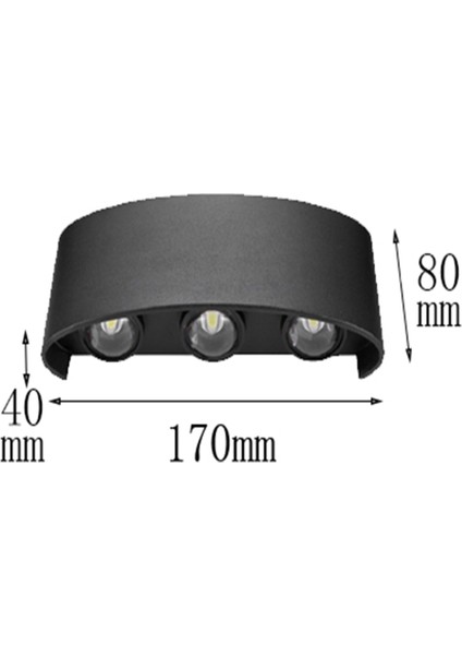 6 W LED Duvar Lambası Aplik (Yurt Dışından)