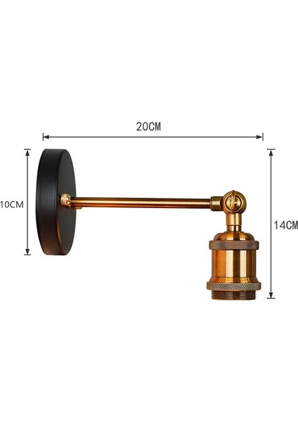 Vintage Endüstriyel Duvar Lambası Retro Loft Tarzı Demir Dişli Duvar Lambaları Yatak Odası Lamba Bar Cafe E27 Aplik Duvar Aydınlatma Armatürleri | LED Iç Mekan Duvar Lambaları (Yurt Dışından)