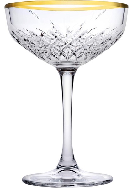 Timeless Gold Ayaklı Kadeh Bardak - Sunum Bardağı 4'lü 440236GLD