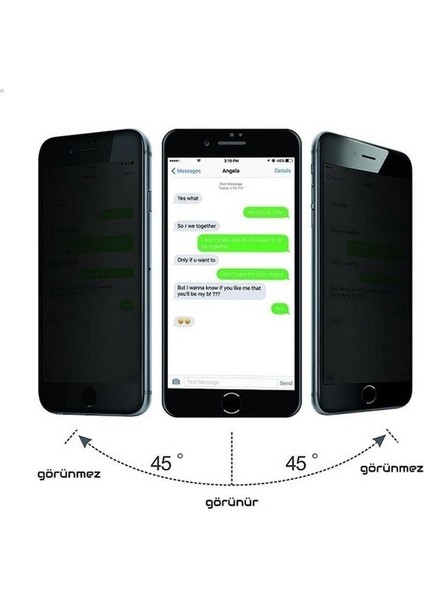 Apple iPhone 7 Privacy Matte Seramık Ekran Koruyucu