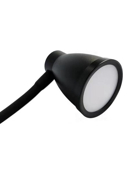 LED Klip Masa Lambası HL-TJ8010A-7 Weluot, 3 Dişliler Karartma, 8.5 cm (Siyah) (Yurt Dışından)
