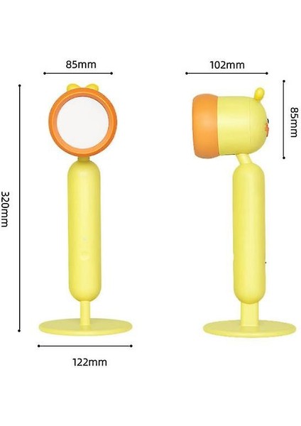 Göz Korumalı Çocuklar Masa Lambası USB Şarj Okuma Lambası (Sarı) (Yurt Dışından)