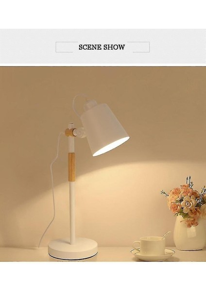 Lambalar Modern LED Masa Lambası Ayarlanabilir Masa Lambası Beyaz (Yurt Dışından)