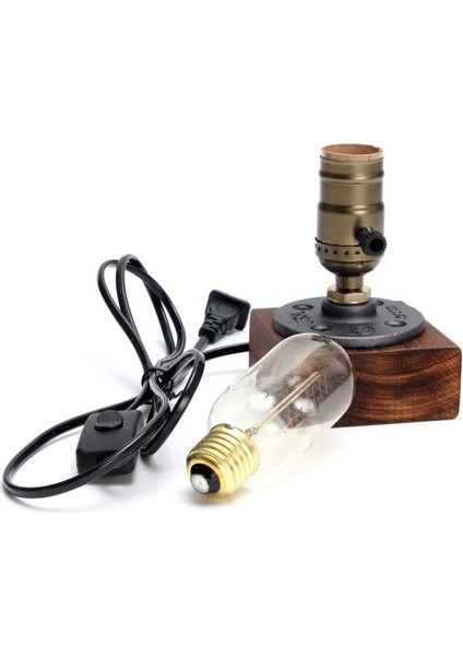 E27 Masa Lambası Vintage Endüstriyel Masa Lambası Loft Edison Masa Fenerler Oturma Odası Başucu Yatak Odası Lamba Ev Deco Işık Armatürleri | LED Masa Lambaları (Yurt Dışından)