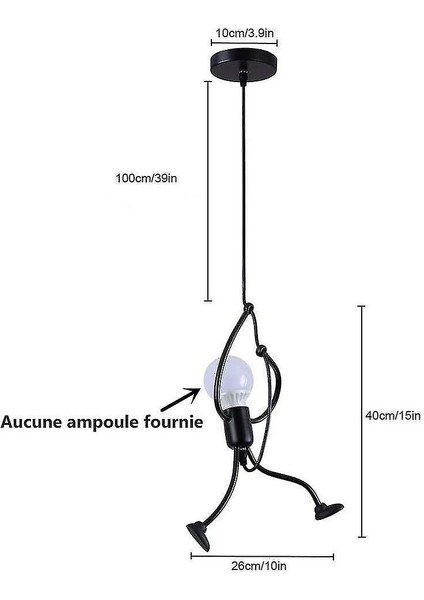 Lambalar Kolye Işık Uydurma Tavan Siyah E27 Süspansiyon Seti Asılı Lamba Yaratıcı Karikatür Tasarım Için (Yurt Dışından)