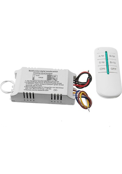 4 Yollu Dijital Anahtarı Kablosuz Uzaktan Kumanda Uyku AC180-240V (Yurt Dışından) modelleri