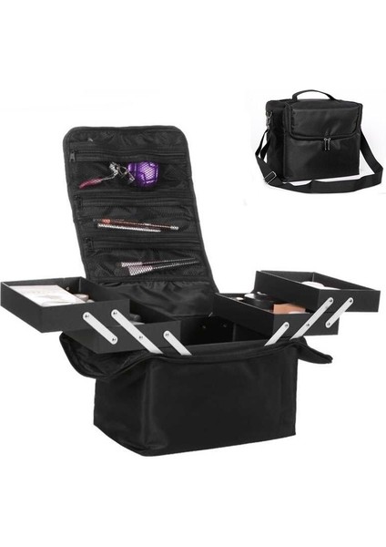 Büyük Kapasiteli Kadınlar Kozmetik Saklama Kutusu Seyahat Taşınabilir Katlanabilir Organizatör (Yurt Dışından) fiyatları