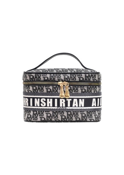 Siyah Taşınabilir Pu Kozmetik Çanta Açık Seyahat Çantası Su Geçirmez Çanta (21 cm * 13 cm * 13 Cm) (Yurt Dışından)