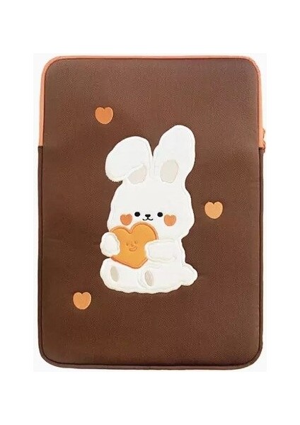 Yeni Kore Tavşan Laptop Çantası ipad 9.7 10.2 11 Inç Öğrenci Organizatör iPad Çantası Çantası Karikatür Sevimli Kızlar iPad Pro 2021 11 Inç | Kozmetik Çantalar davalar (Yurt Dışından)