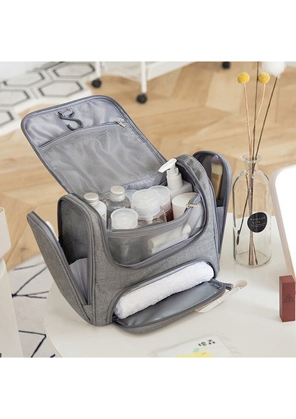 Su Geçirmez Erkekler Asılı Kozmetik Çantası Seyahat Organizatör Makyaj Çantası Kadınlar Için Malzeme Makyaj Kılıfı Islak ve Kuru Yıkama Tuvalet Çantası (Yurt Dışından) fiyatları
