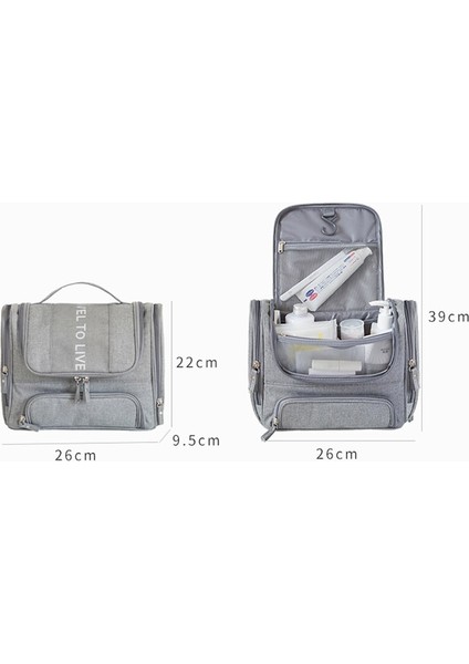 Su Geçirmez Erkekler Asılı Kozmetik Çantası Seyahat Organizatör Makyaj Çantası Kadınlar Için Malzeme Makyaj Kılıfı Islak ve Kuru Yıkama Tuvalet Çantası (Yurt Dışından) fırsatları