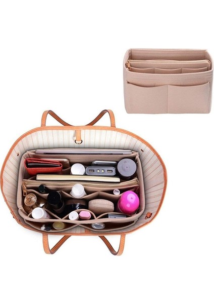Popüler Kadın Makyaj Organizatör Keçe Kumaş Eklemek Çanta Çok Fonksiyonlu Seyahat Kozmetik Çantası Kız Depolama Tuvalet Liner Çanta | Kozmetik Çanta ve davalar (Yurt Dışından) modelleri