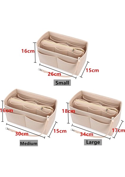 Popüler Kadın Makyaj Organizatör Keçe Kumaş Eklemek Çanta Çok Fonksiyonlu Seyahat Kozmetik Çantası Kız Depolama Tuvalet Liner Çanta | Kozmetik Çanta ve davalar (Yurt Dışından) fırsatları