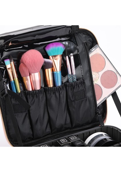 Makyaj Çantası Aracı Organizatör Profesyonel Sanatçı Makyaj Kılıfı Yeni Seyahat Güzellik Kozmetik Çantası Nail Makyaj Saklama Kutusu | Kozmetik Çanta ve davalar (Yurt Dışından) modelleri