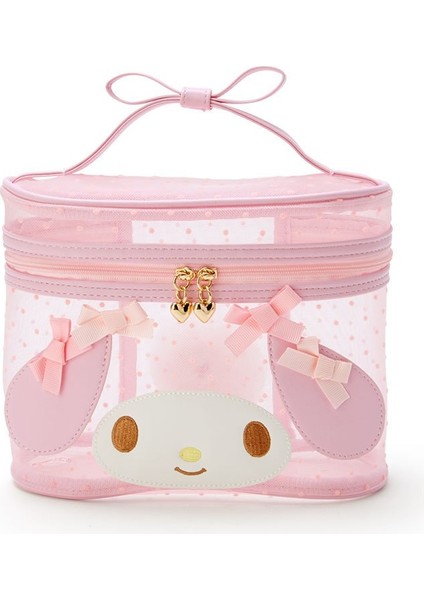 Sevimli Örgü Şeffaf Temizle Makyaj Çantası Makyaj Organizatör Kutusu Kawaii Lolita Pembe Siyah Kozmetik Çantası Güzellik Kılıfı Saklama Kutusu (Yurt Dışından)