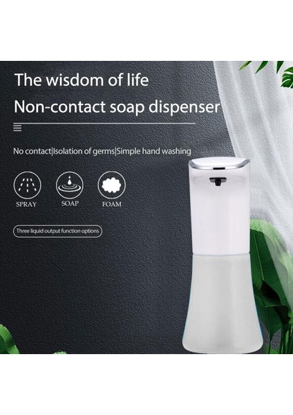 Otomatik Sensör Sabunluk USB Şarj Edilebilir Sabunluk Dakikasız Sabun Dağıtıcı Banyo Şampuanı Dağıtıcı El Sabunu | Sıvı Sabunlukları (Köpük Tipi) (Yurt Dışından)