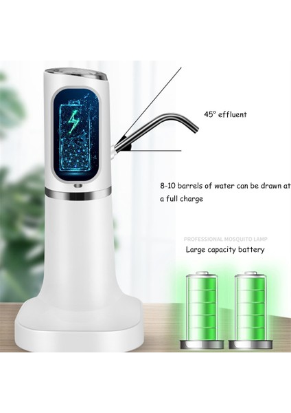 Su Dağıtıcısı Taşınabilir Su Pompası Mini Namlued Su Elektrikli Pompa USB Şarj Edilebilir Elektrikli Şişelenmiş Içme Şişesi Şalteri | Su Dağıtıcıları (Yurt Dışından) modelleri