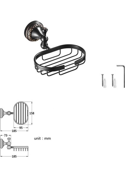 Vintage Stil Pirinç Duvara Monte Banyo Duş Sabunluk Tutucu Sabun Sepeti Antika Siyah Pirinç Sabun Raf Tepsi Için Ev Yarasa | Taşınabilir Sabun Yemekleri (Yurt Dışından)
